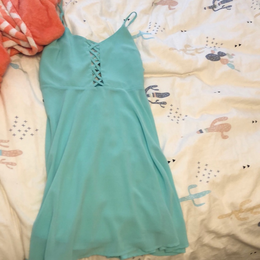 A blue dress either for High school dances or fun